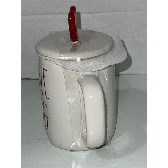 Rae Dunn Coffee Mug Love Bug Ceramic with Heart Top NEW - Picture 8 of 14